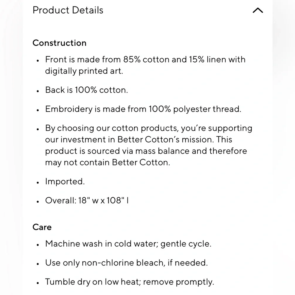 NWT Pottery Barn Holly Berry Embroidered Cotton/Linen Table Runner - Picture 2 of 2